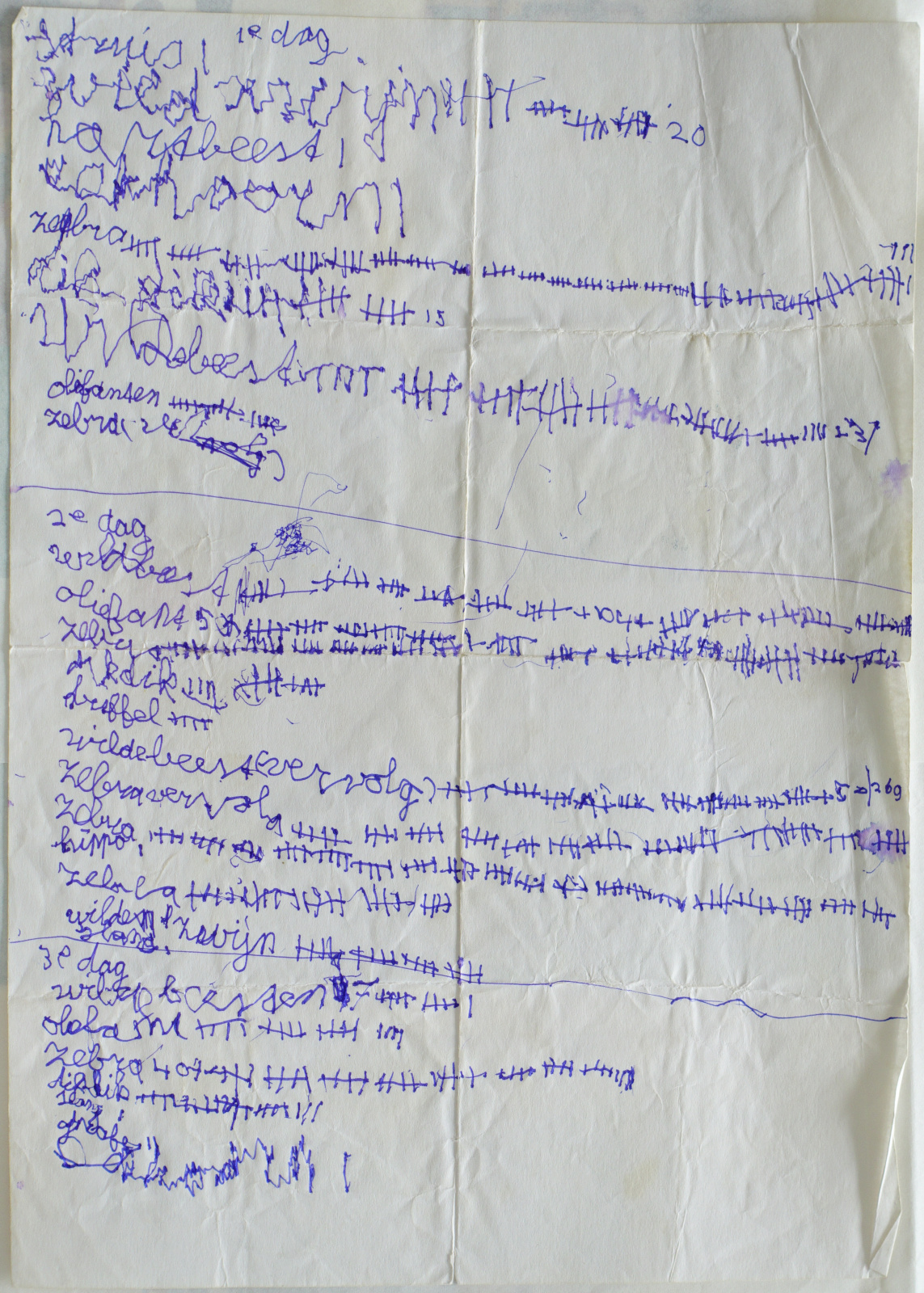 List of animals seen on safari in Amboseli, Kenya (1996)